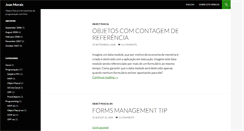 Desktop Screenshot of blog.joaomorais.com.br